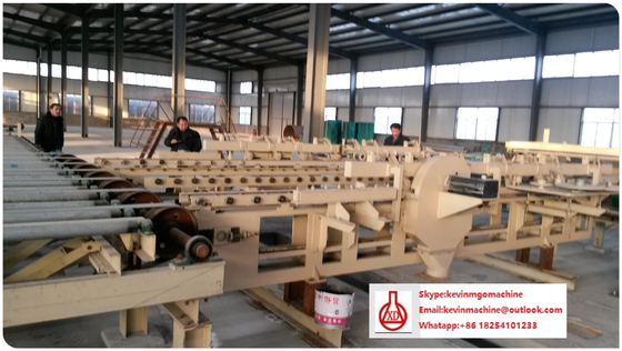 MgO Board Production Line for MgO / MgCl2 / Fiberglass Cloth / Sawdust Main materials