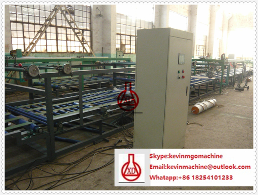 Mgo Board Production Line , Dual Channel Roll Style System Lightweight Wall Panel Machine 