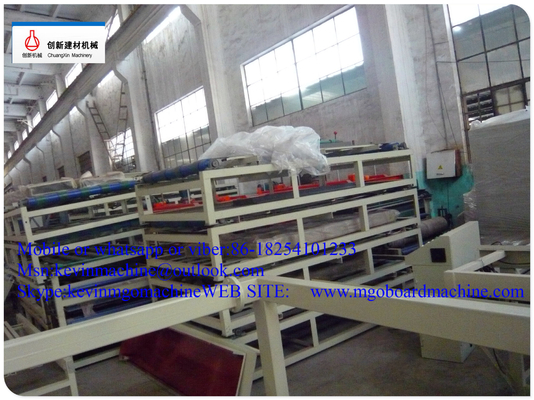 Fully Automatic MgO Board Production Line For Indoor Decoration / Steel Material