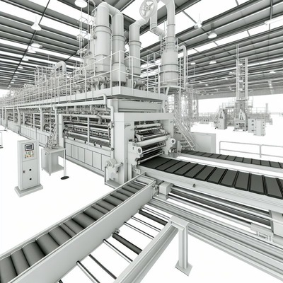 Exterior 2400mm Fiber Cement Board Production Line with ≤10% Water Absorption