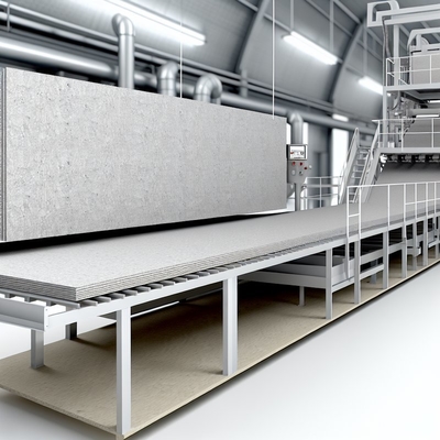 1.2-1.6g/cm3 Density Fiber Cement Board Production Line Low Water Absorption for Industrial Use
