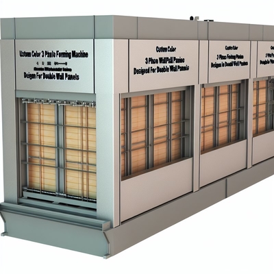 Custom Color 3 Phase Wall Panel Forming Machine for Double Wall Panels