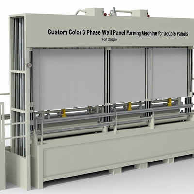 Custom Color 3 Phase Wall Panel Forming Machine for Double Wall Panels
