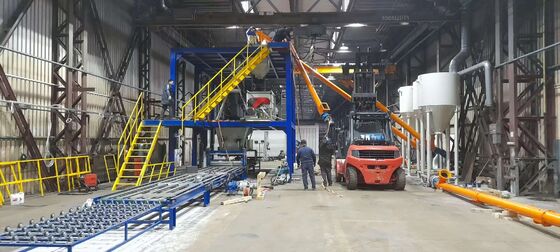 Voltage 380v Automatic Furniture  XPS Insulation Tile Backer Board Production Line