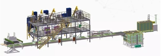 1-10mm Board Manufacturing Machine / Hardwood Board Production Machinery For Mgo Mgcl Saw Dust