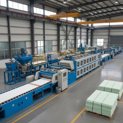Capacity 600 Sheets 8 Hour MgO Board Production Line Featuring Board Width 600 1220mm and Dimensions 1.22 2.44 for Output